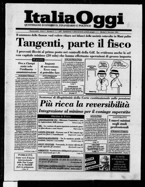 Italia oggi : quotidiano di economia finanza e politica